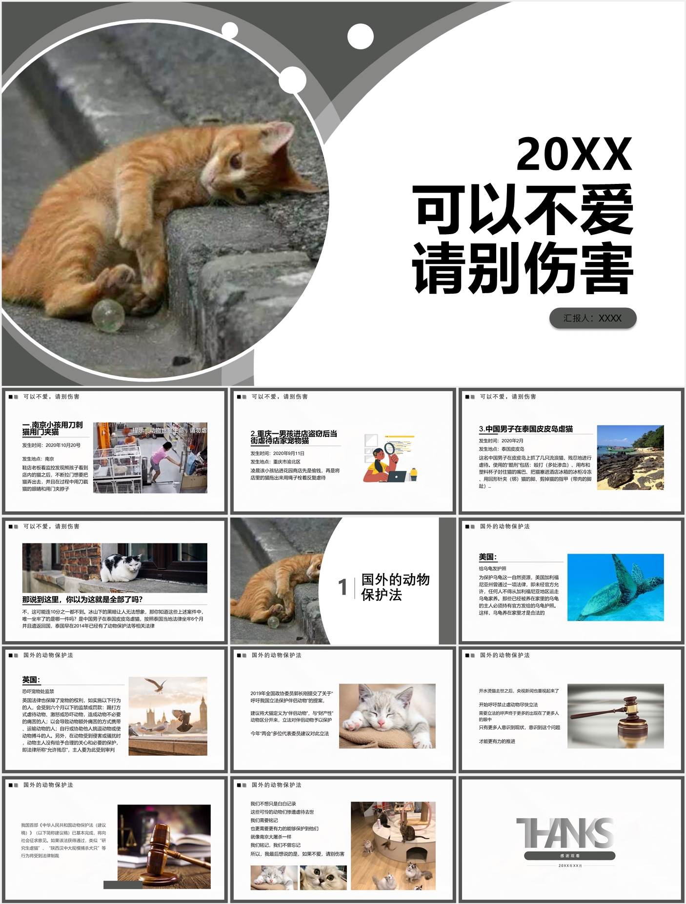 可以不爱，请别伤害[免费文案+PPT成品下载]-PPT超级市场