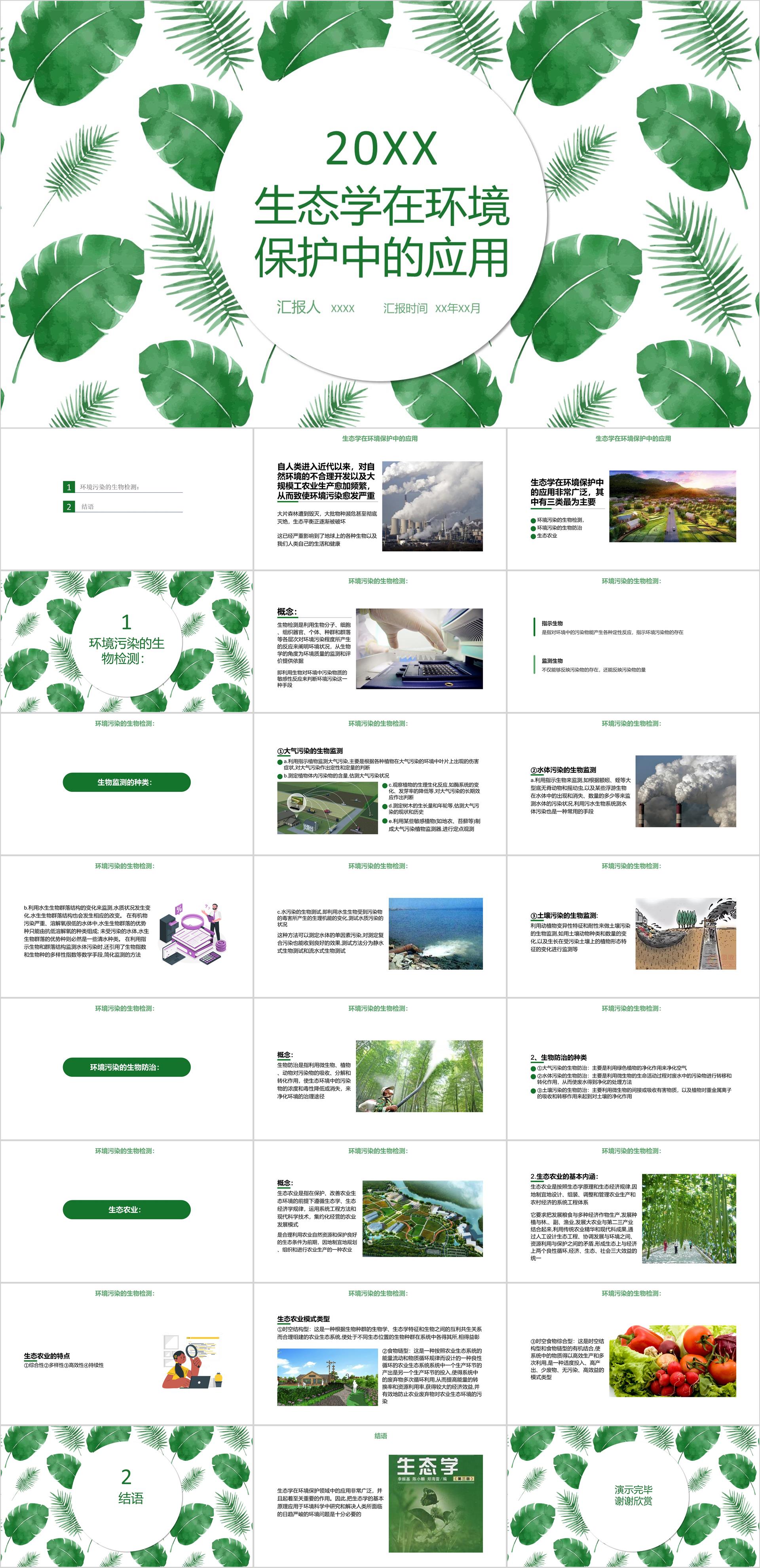 生态学在环境保护中的应用[免费文案+PPT成品下载]-PPT超级市场